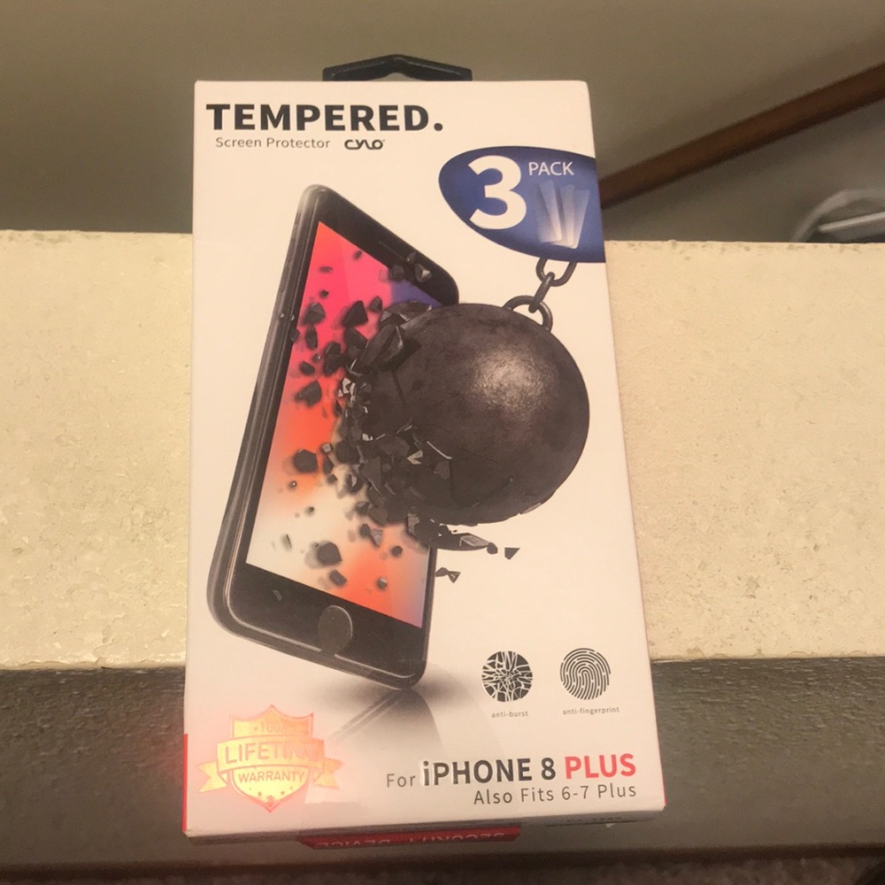 tempered screen protector for iPhone 8 Plus